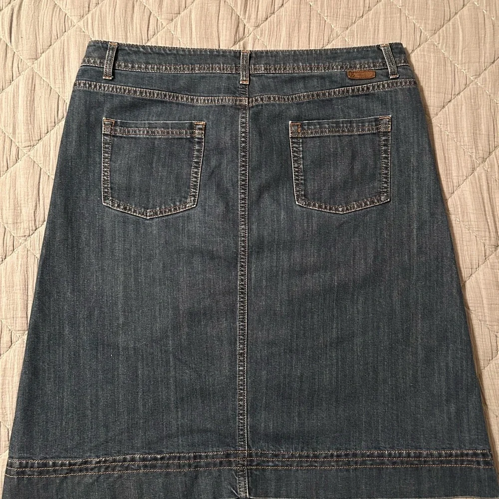 Boden Classic Blue Denim A-Line Skirt - Picture 2 of 8